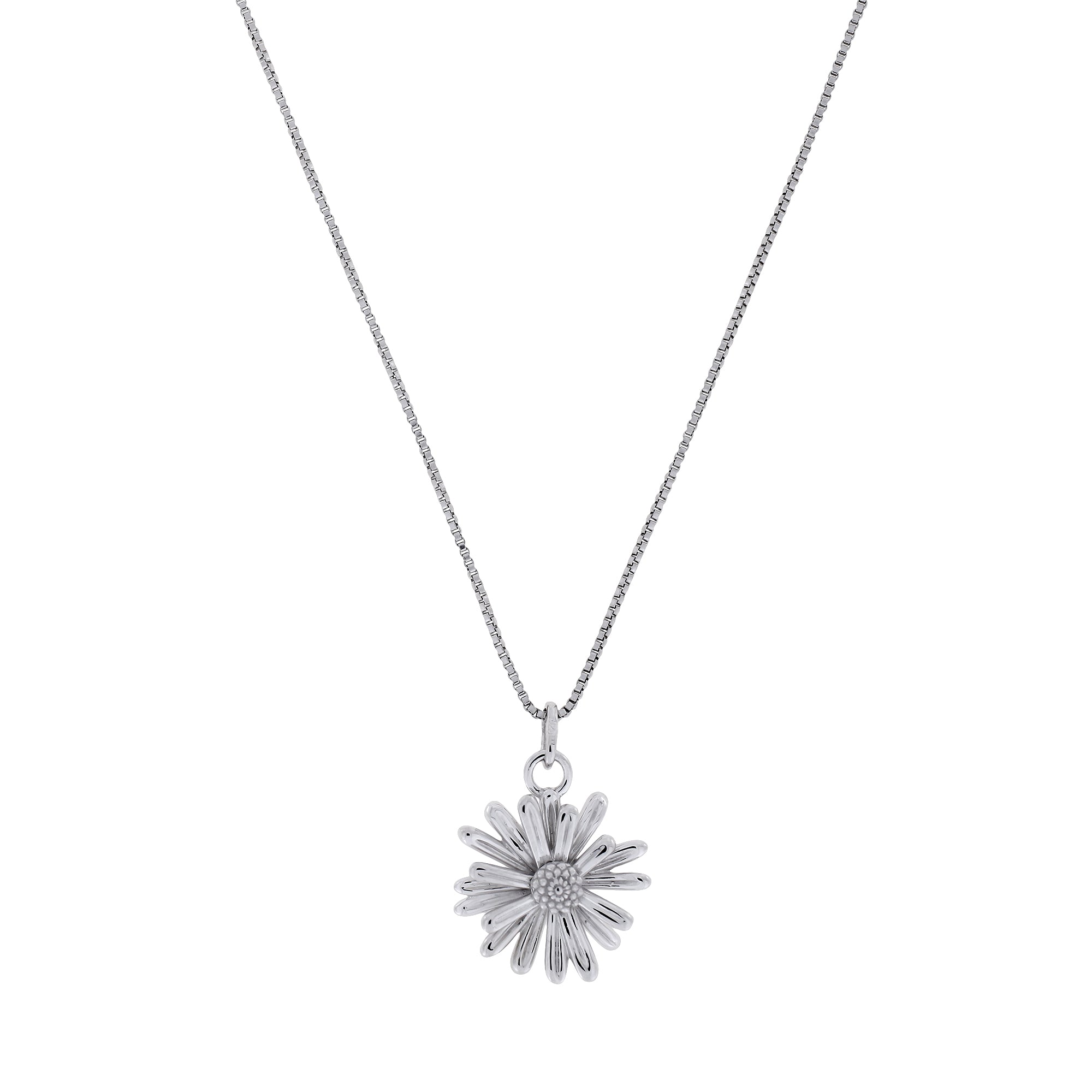 Silver Mini Michaelmas Daisy Pendant