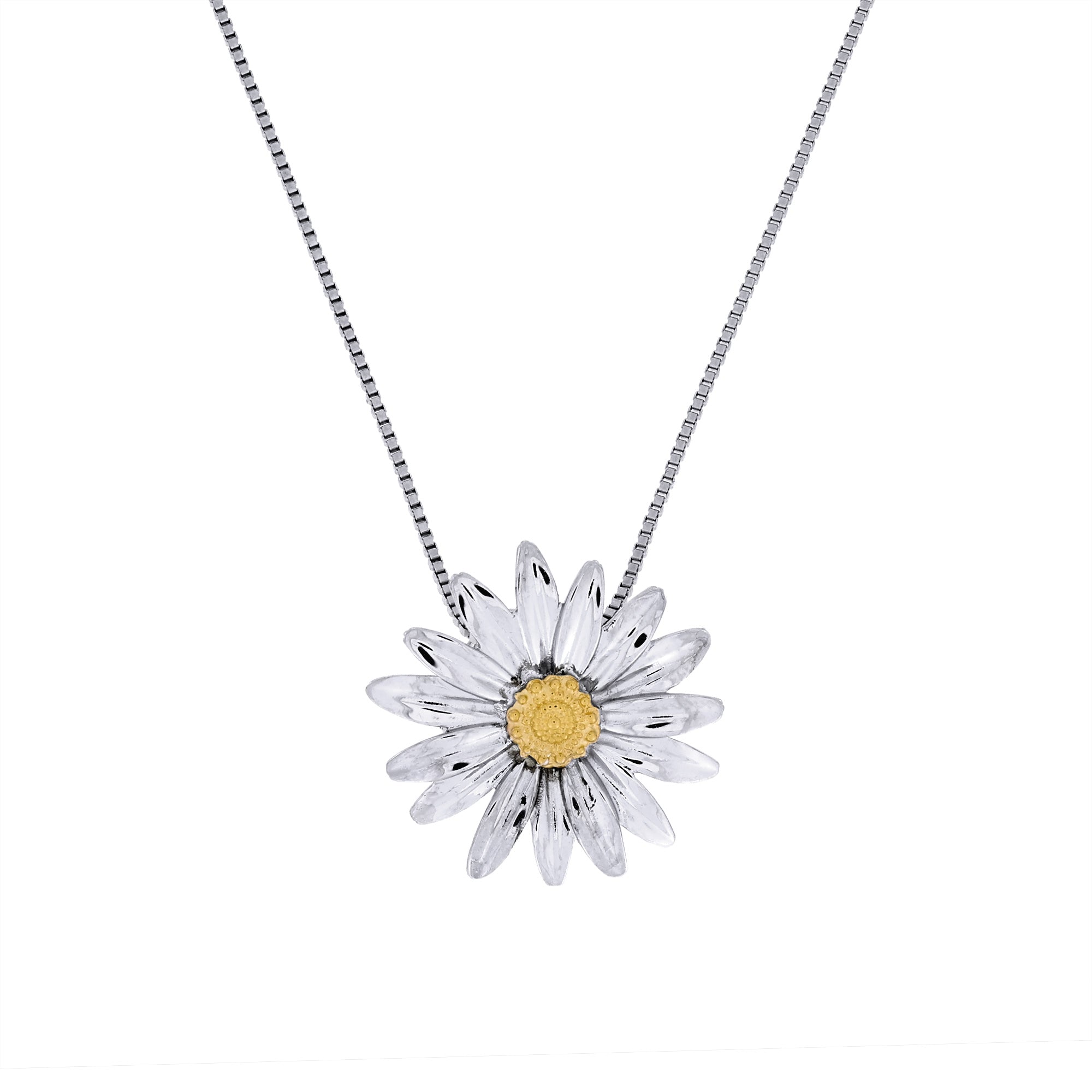 Daisy April Birthday Flower Pendant