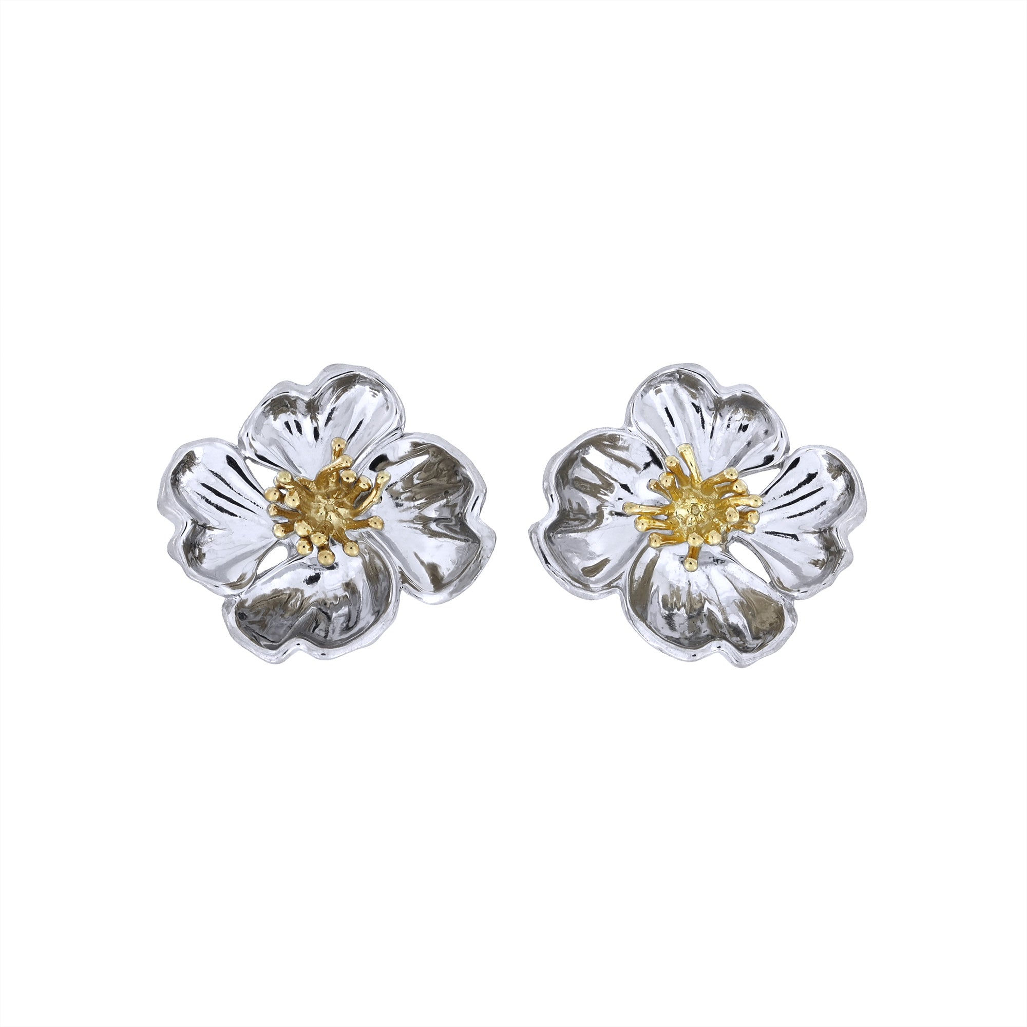 Primrose February Birthday Flower Earrings