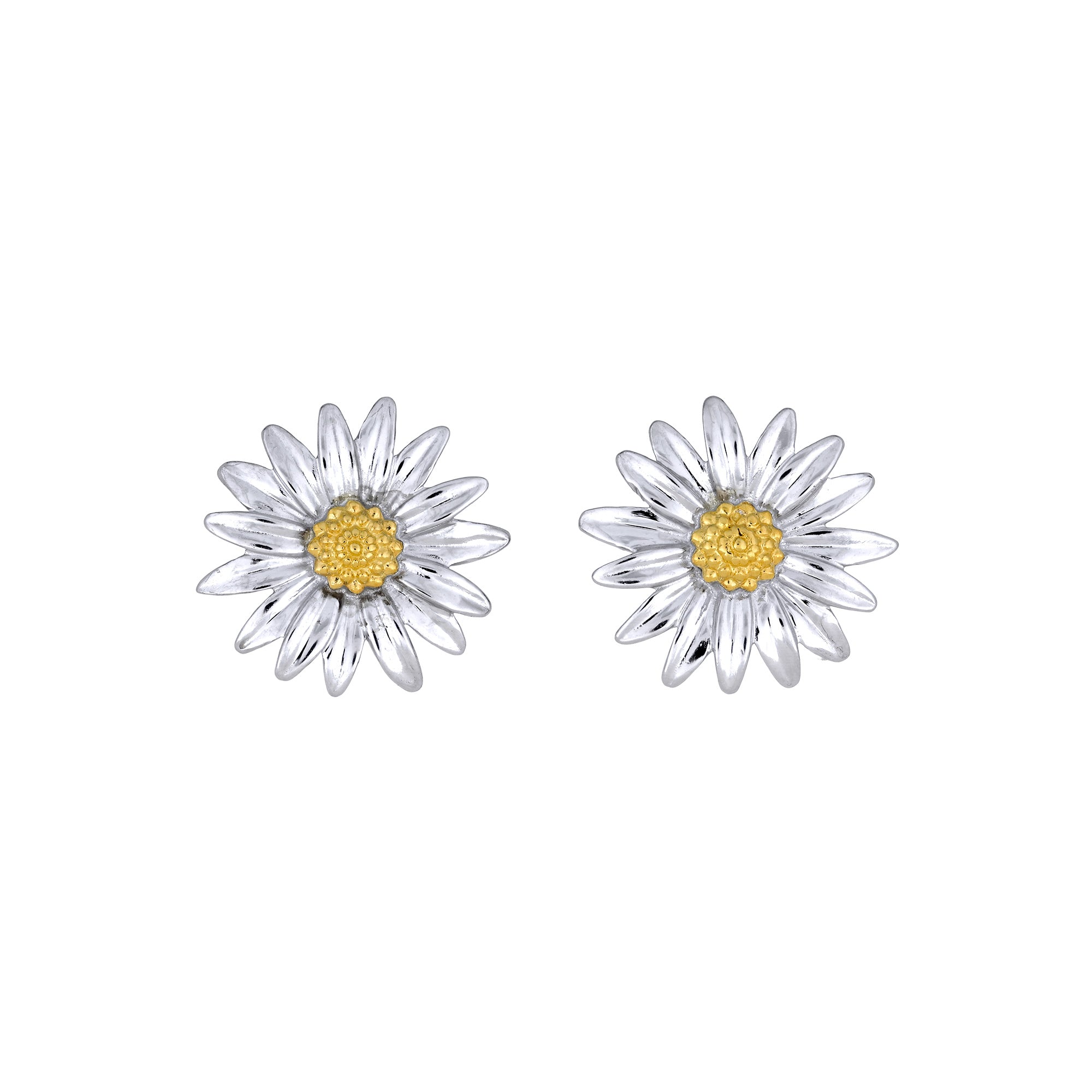 Daisy April Birthday Flower Earrings