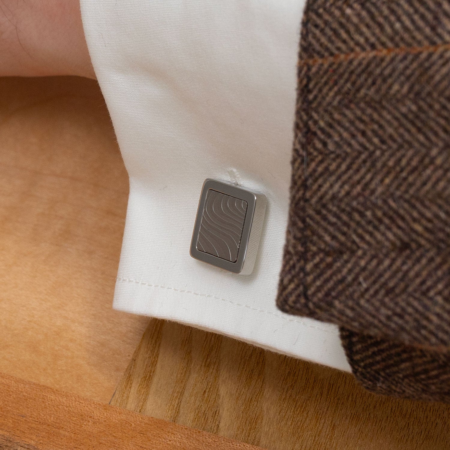 Steel Waves Cufflinks
