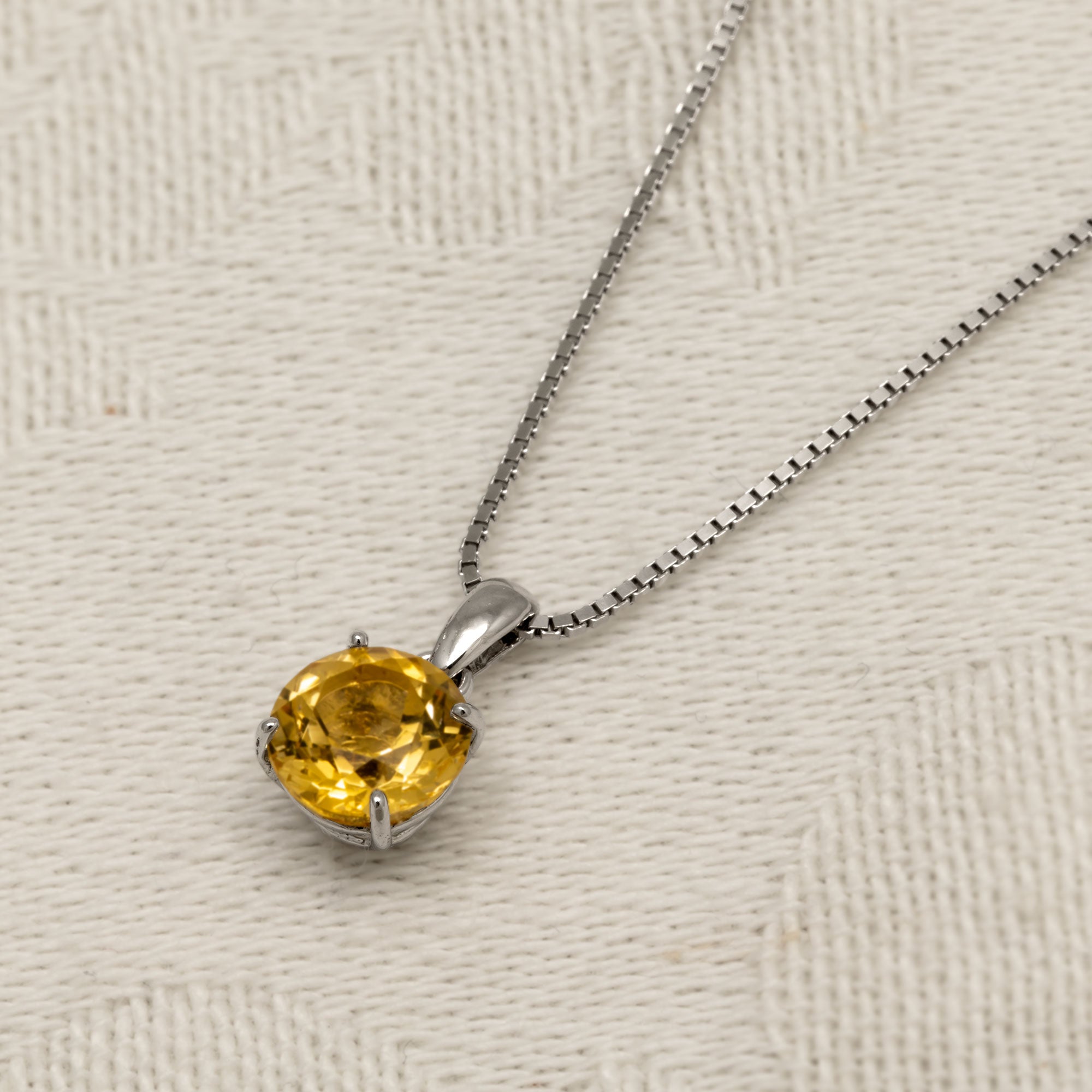 Brilliant Cut Citrene Pendant