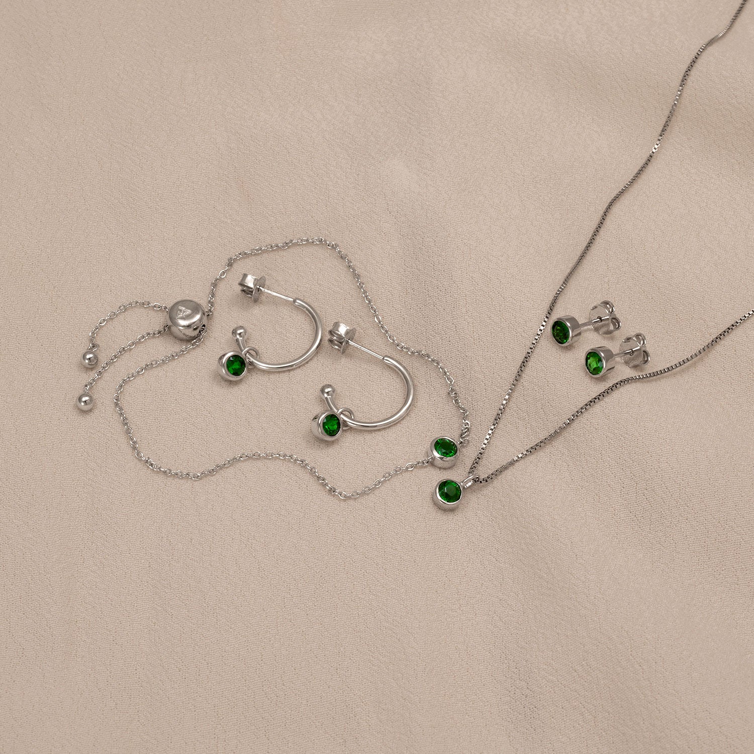 May Birthstone Bracelet - Siberian Emerald