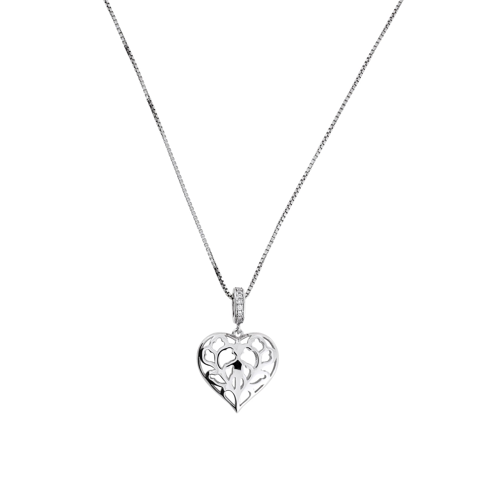 Silver Hanging Heart of Yorkshire Pendant