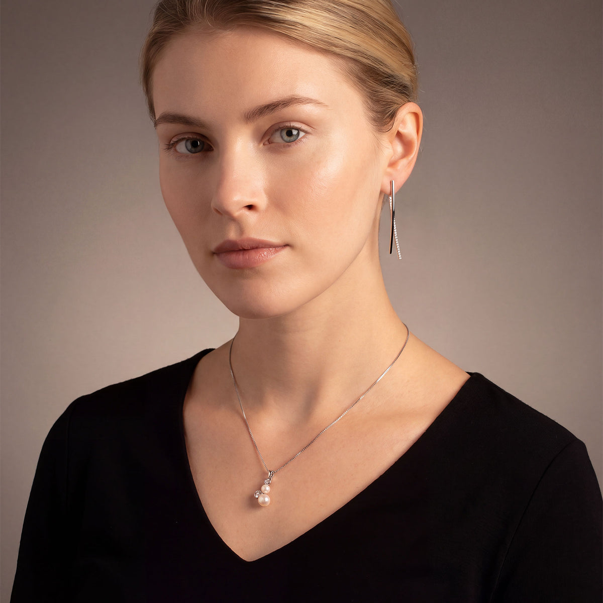 Silver Freshwater Pearl Cluster Pendant