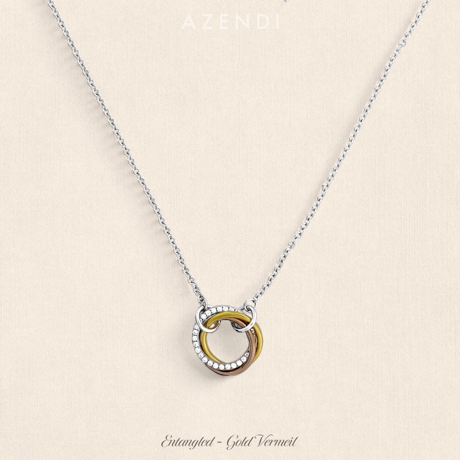 Entangled Love Knot Necklace - With Pavé