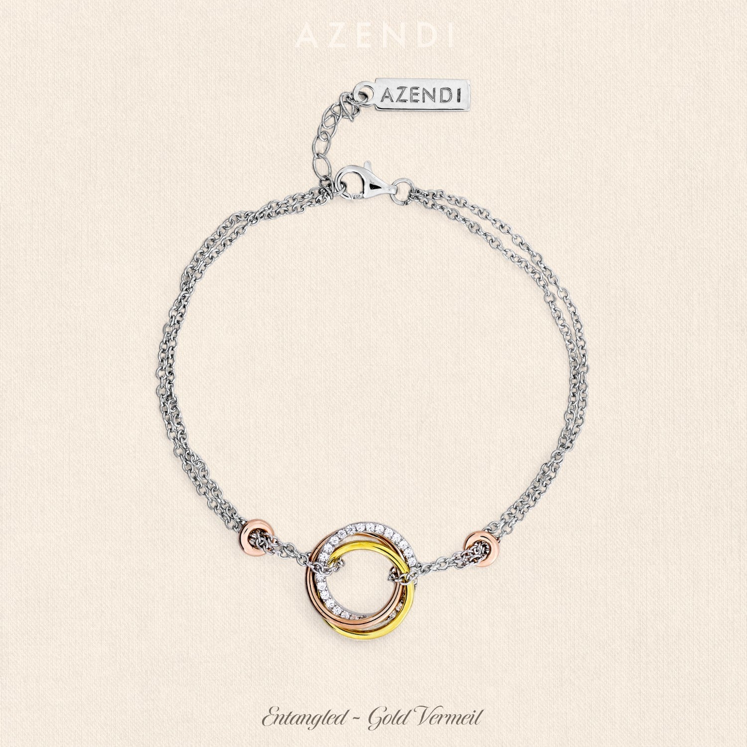 Entangled Love Knot Bracelet - With Pavé