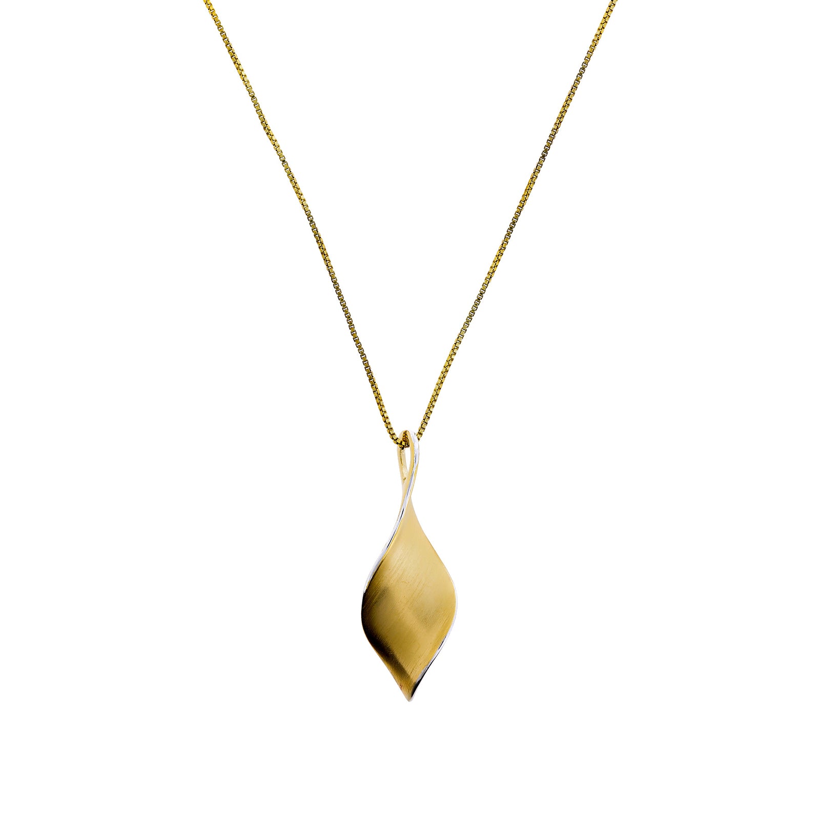Yellow Gold Vermeil Twist Pendant
