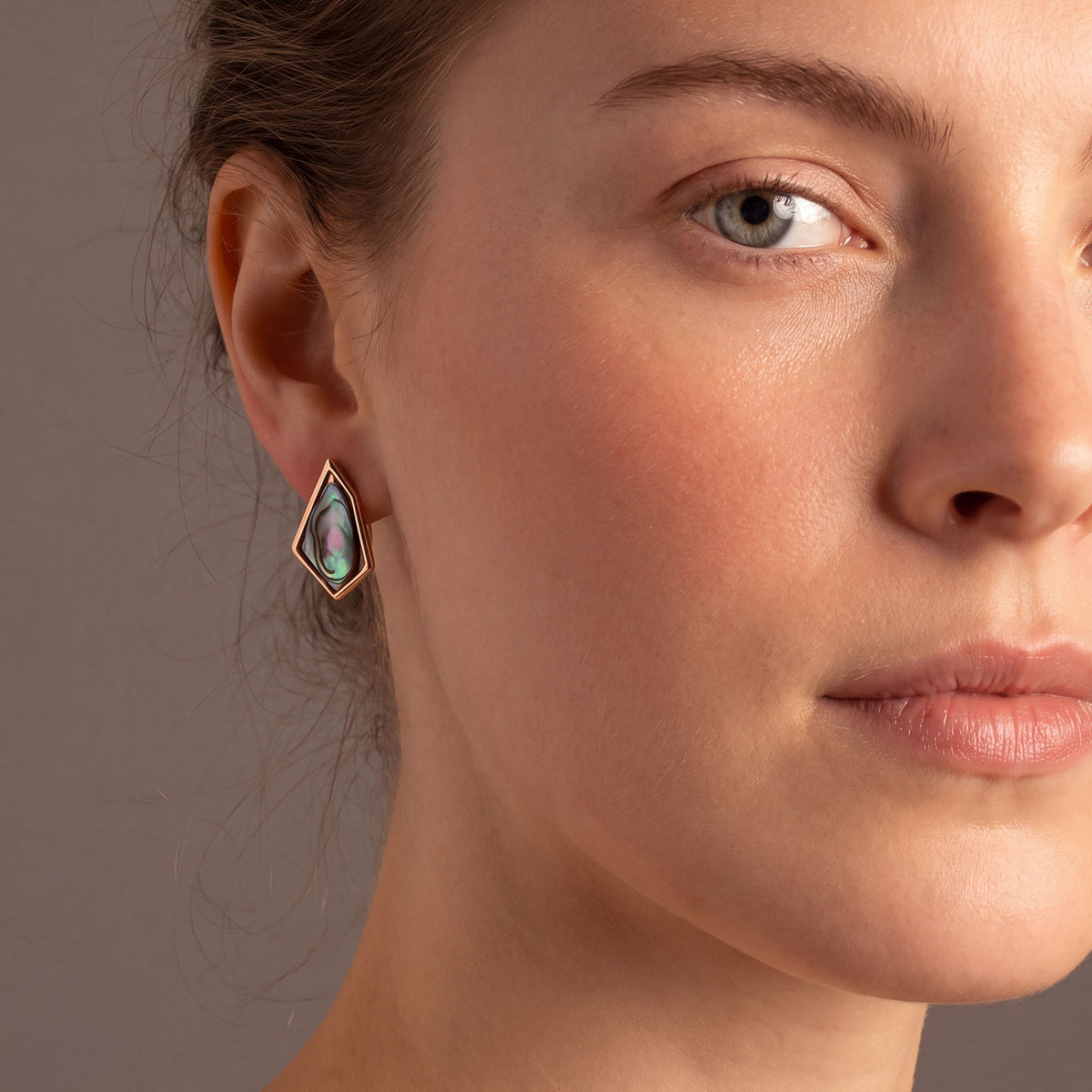 Abalone Pinnacle Stud Earrings