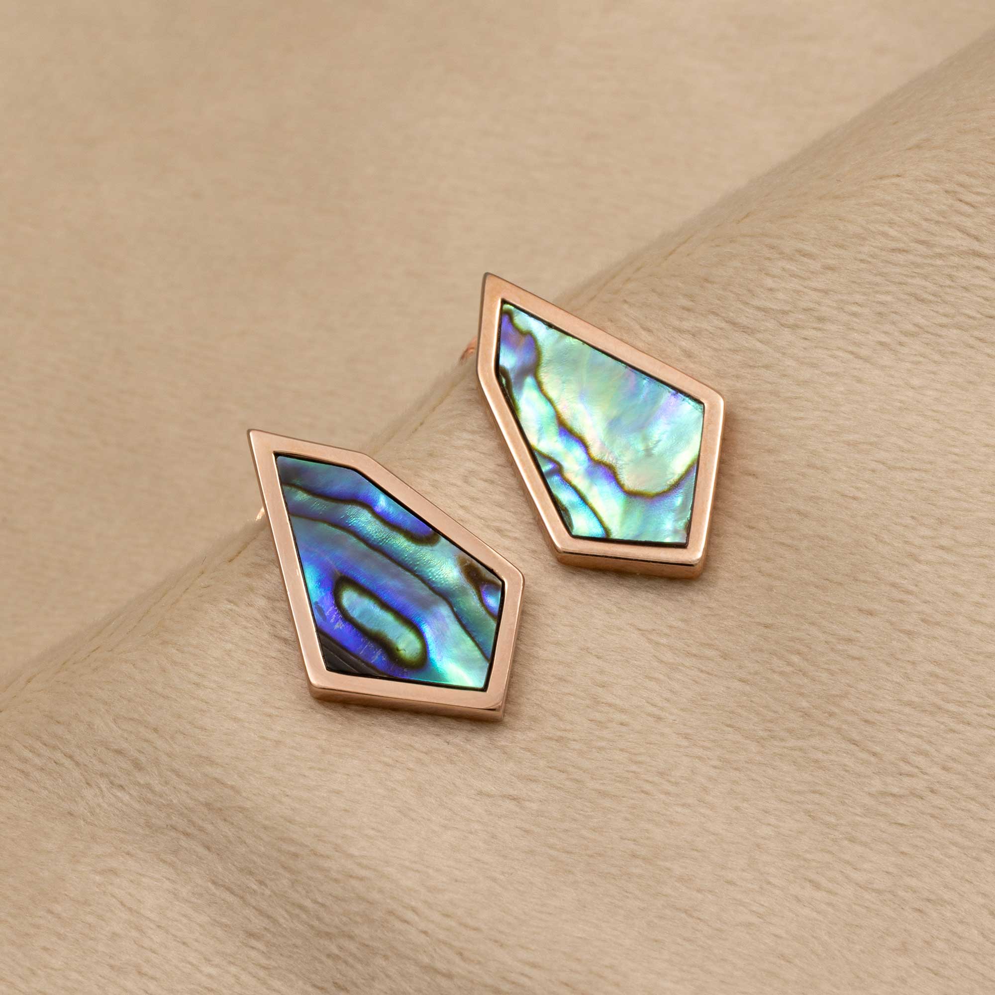 Abalone Pinnacle Stud Earrings