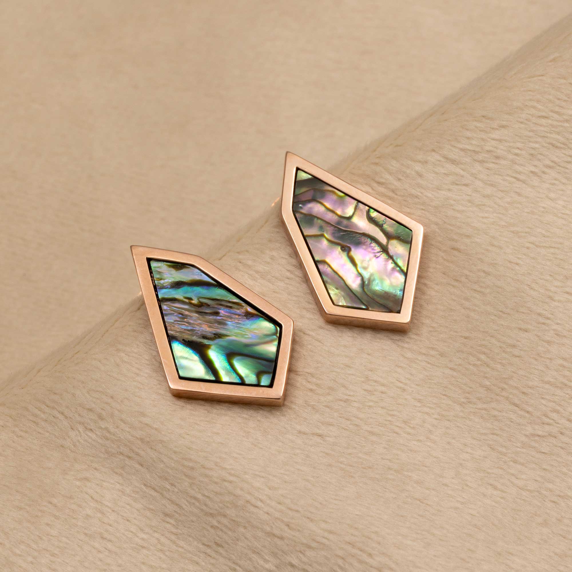 Abalone Pinnacle Stud Earrings