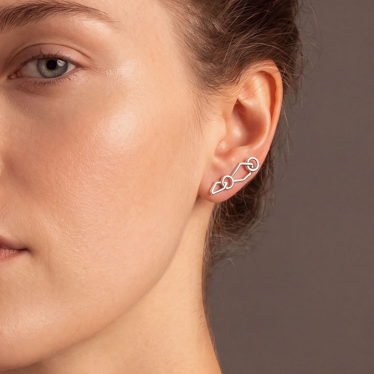 Pinnacle Open Shapes Ear Climbers