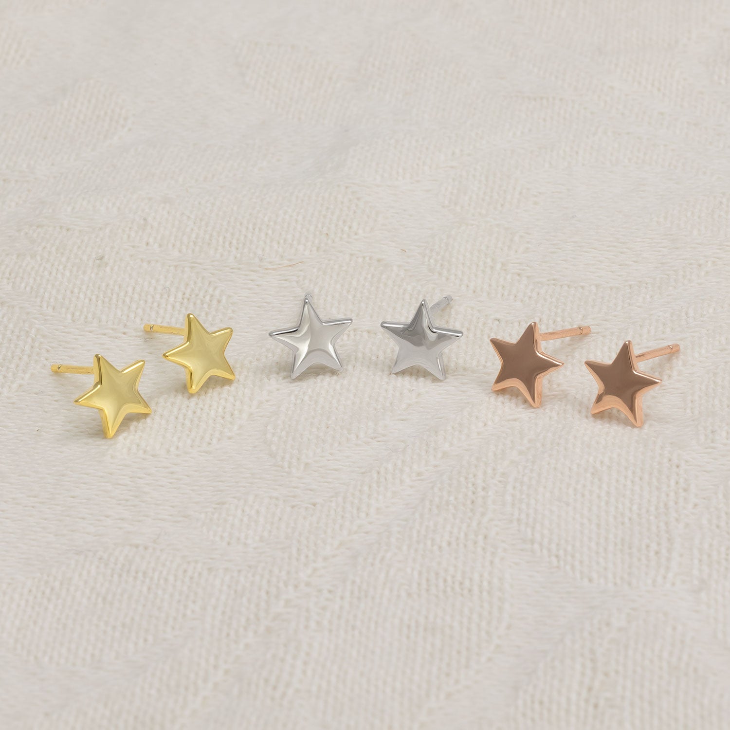 Little Star Stud Earrings - Silver