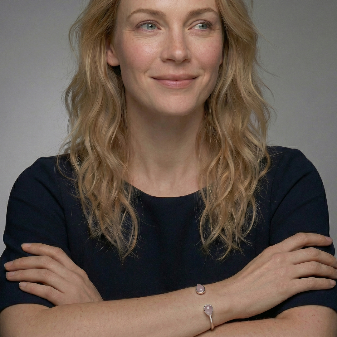 Silver & Amethyst Teardrops Cuff