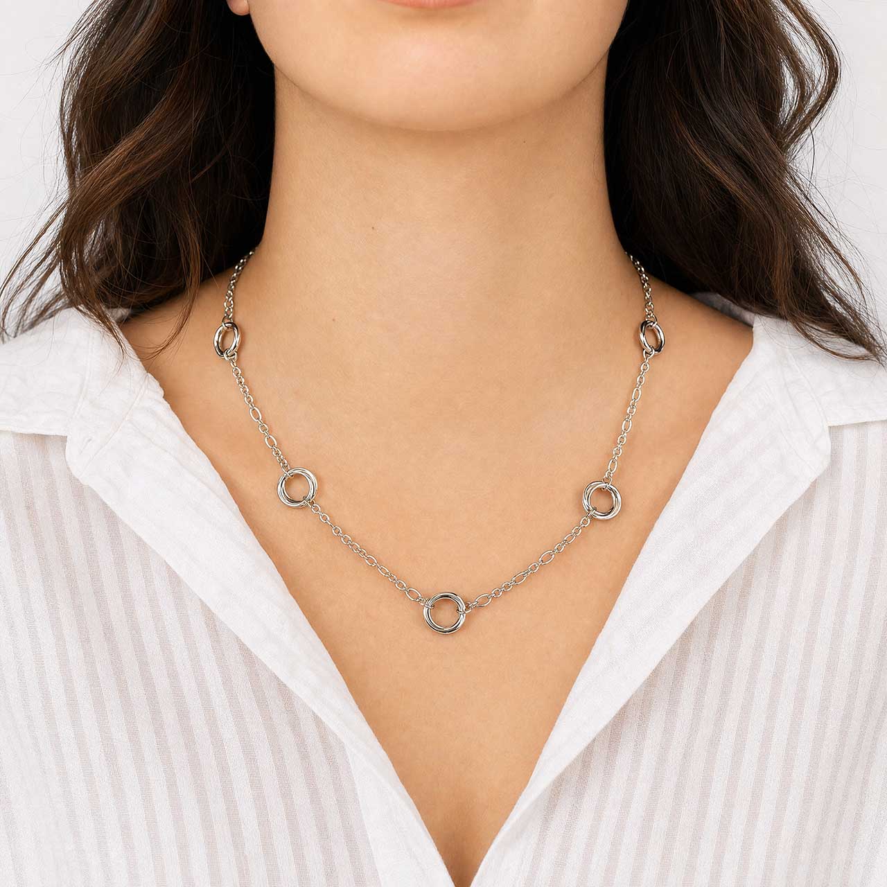 Entangled Multiple Love Knot Necklace
