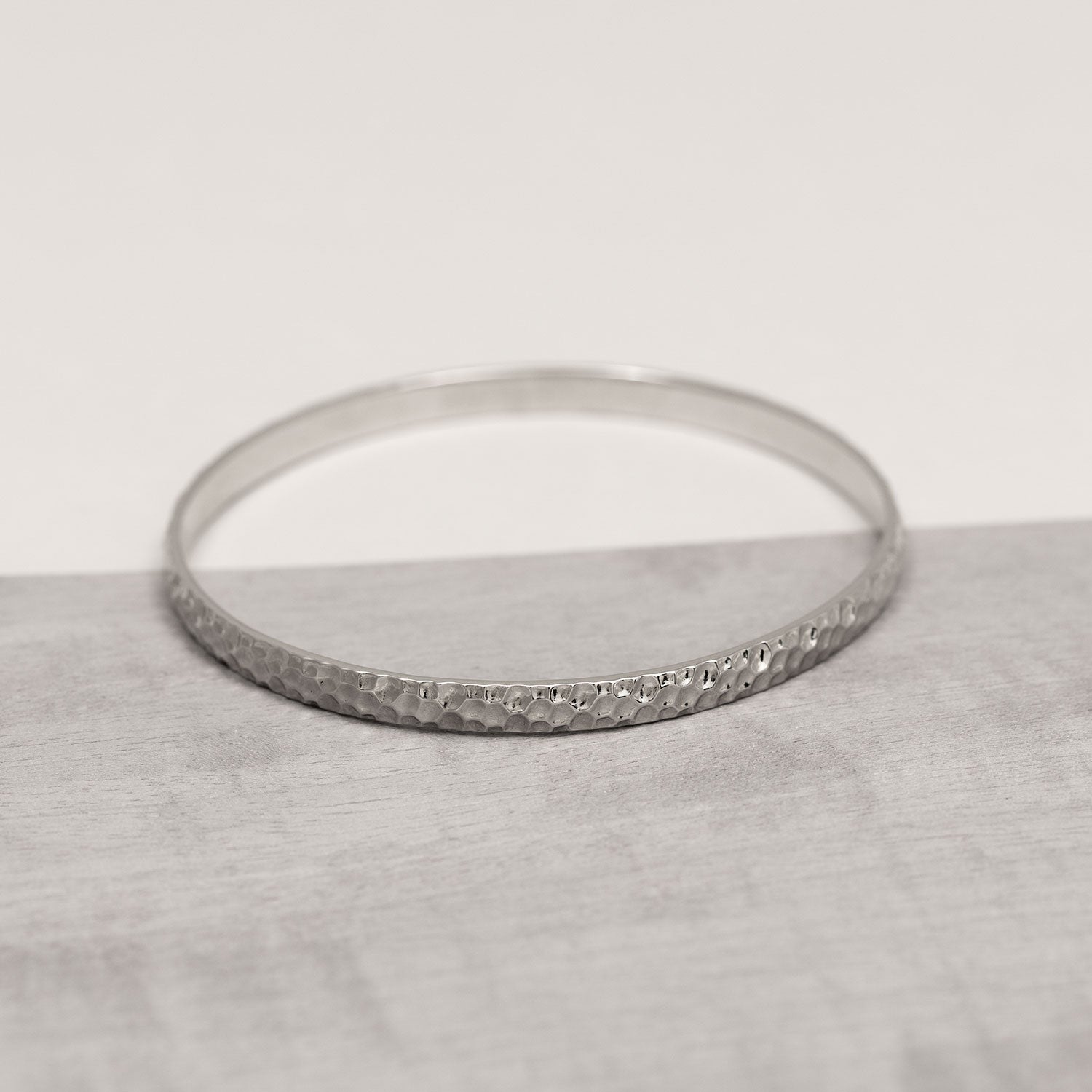 Sterling Silver Honeycomb Elements Bangle