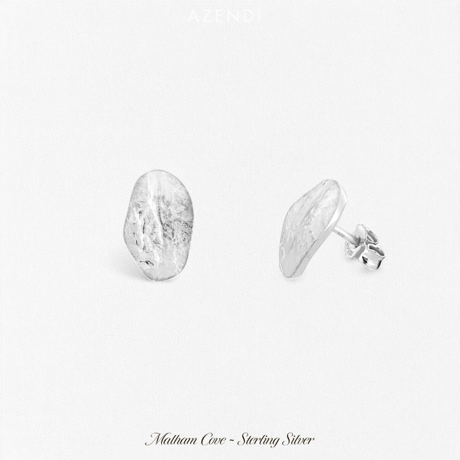Malham Cove Oval Stud Earring
