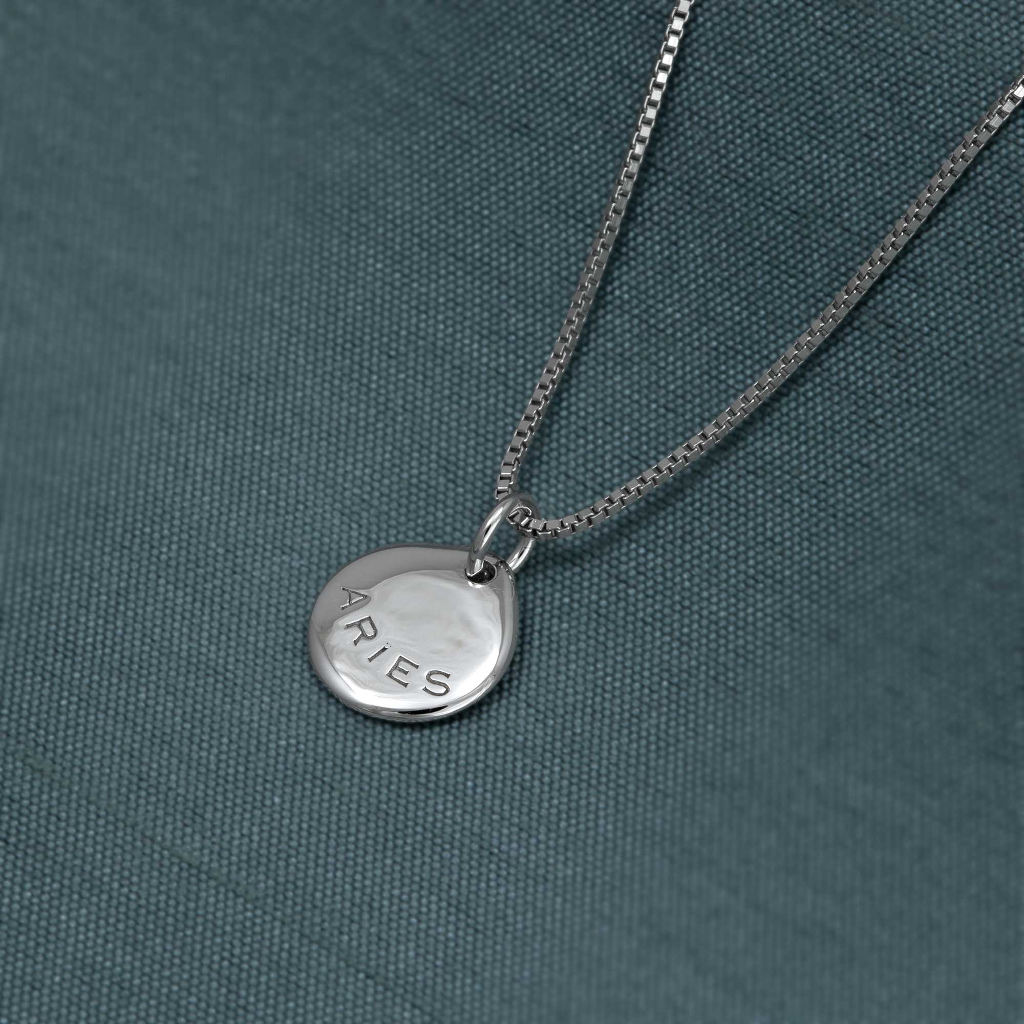 Silver Aries Zodiac Pendant