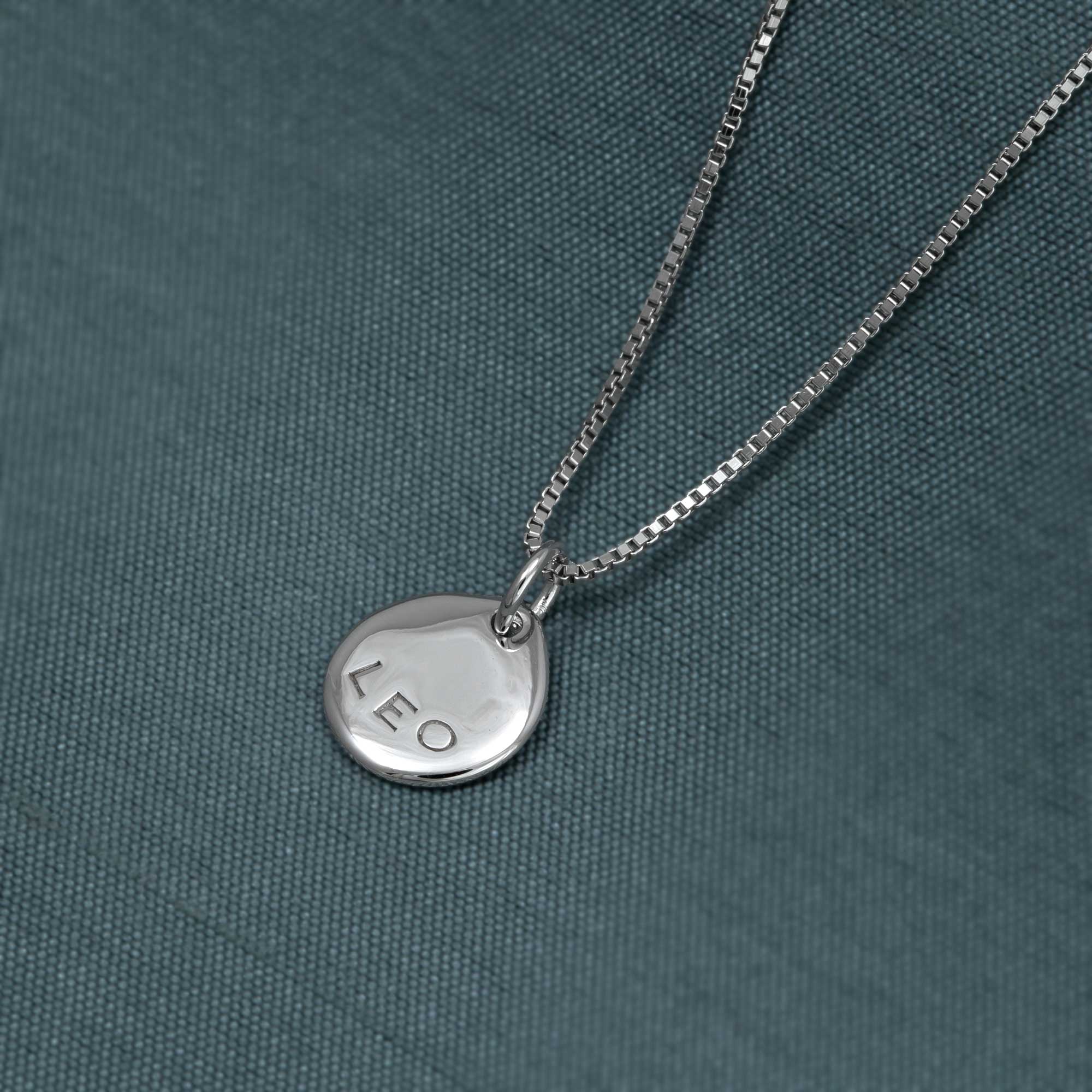 Silver Leo Zodiac Pendant