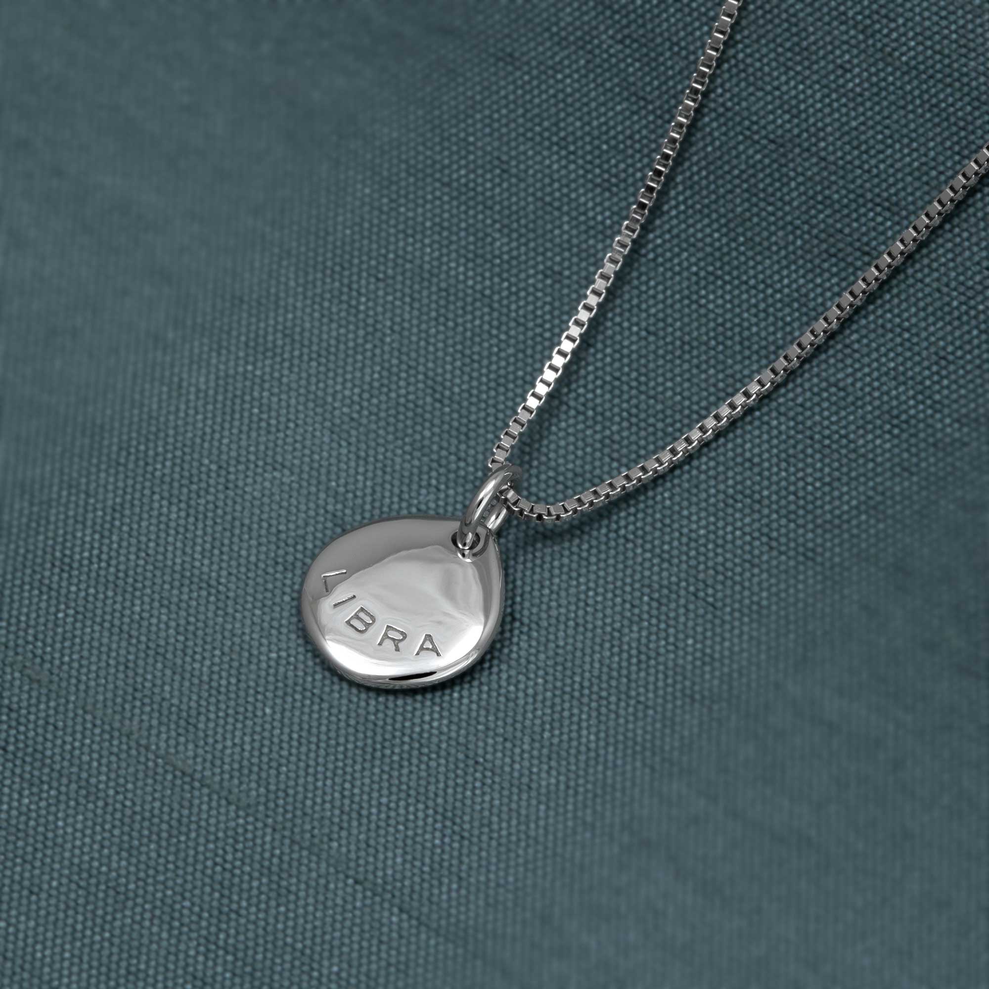 Silver Libra Zodiac Pendant