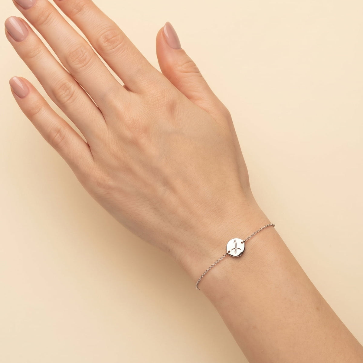 Silver Sagittarius Zodiac Adjustable Bracelet