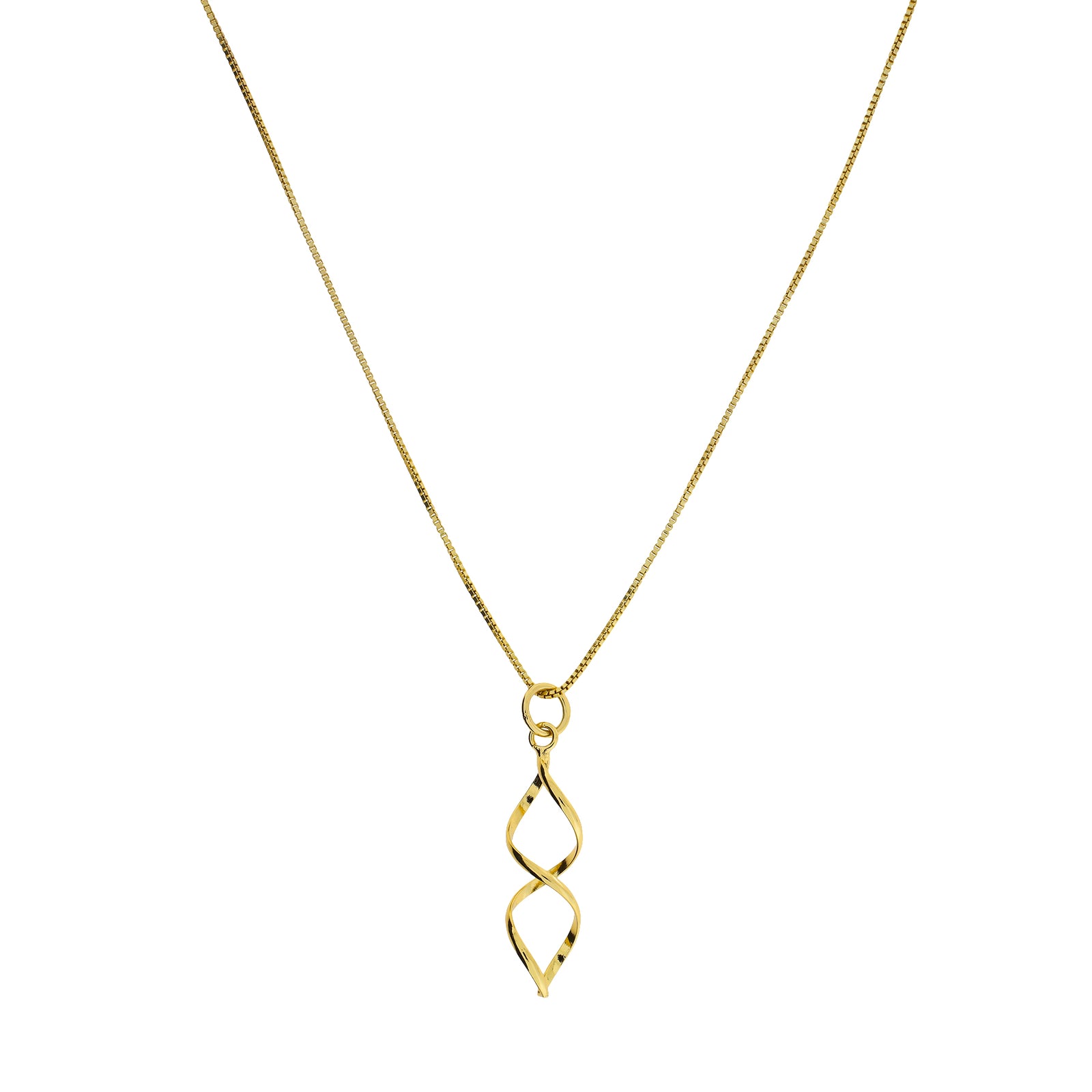 Longer Open Twist Pendant