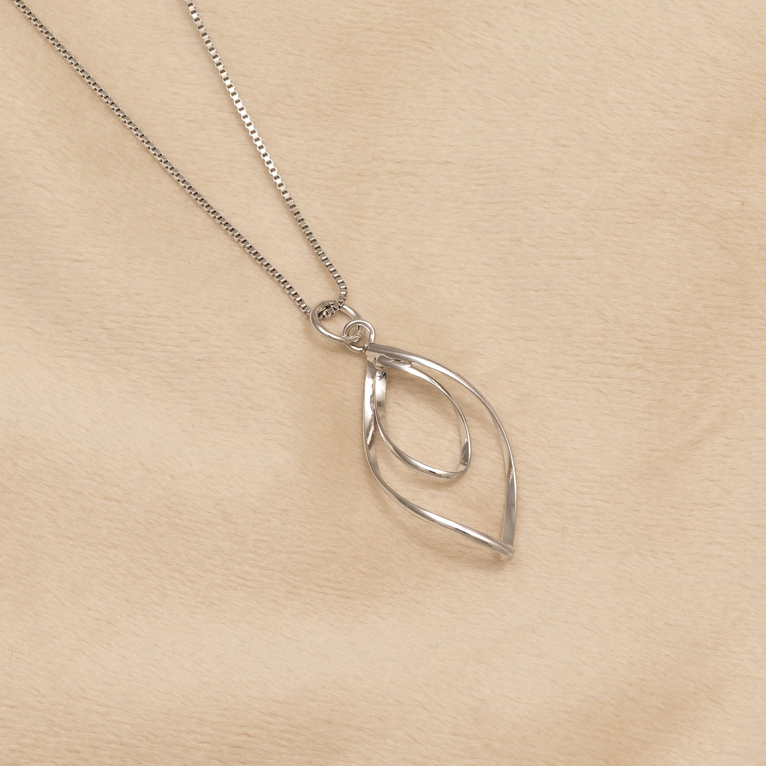 Spiral Loop Pendant - Silver