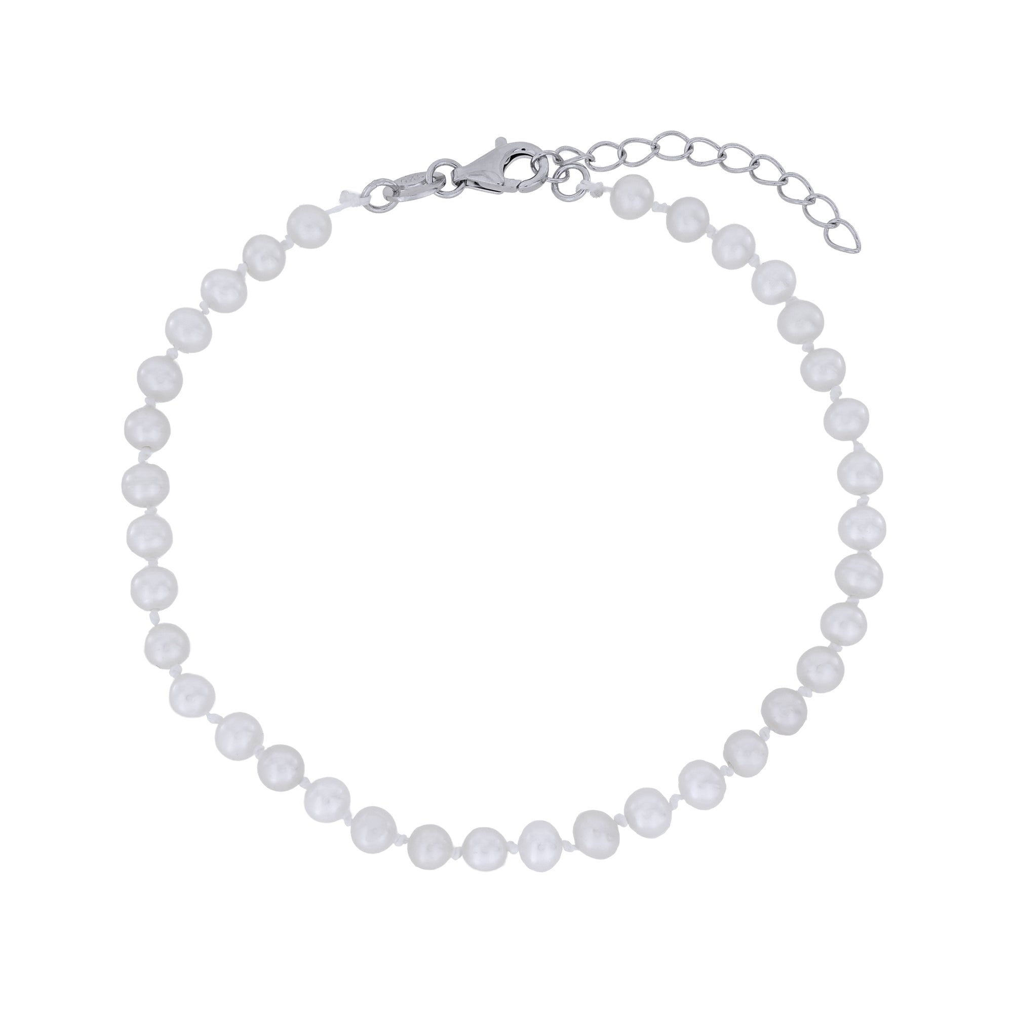 Sterling Silver Freshwater Pearls Bracelet