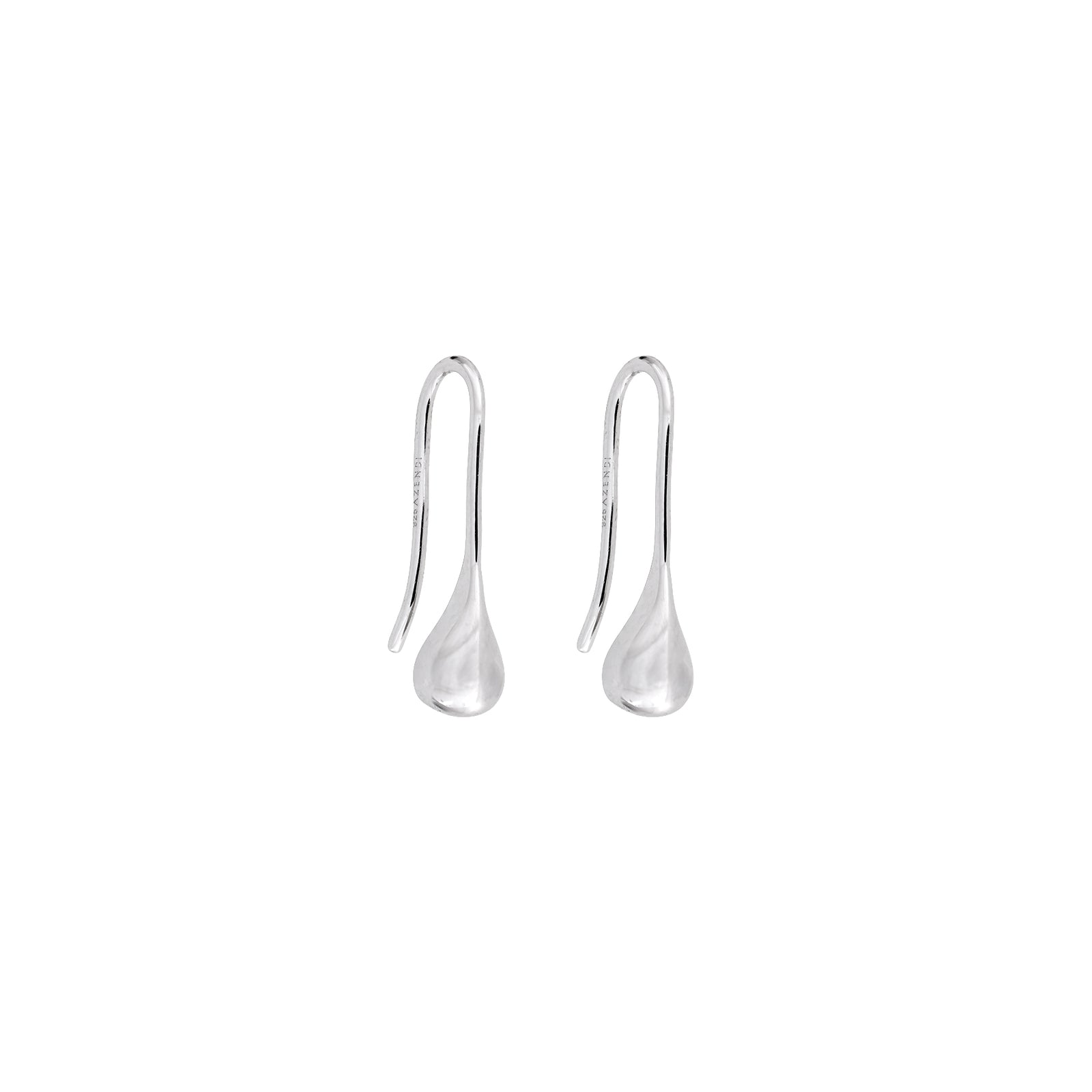 Polished Teardrop Hook Earrings