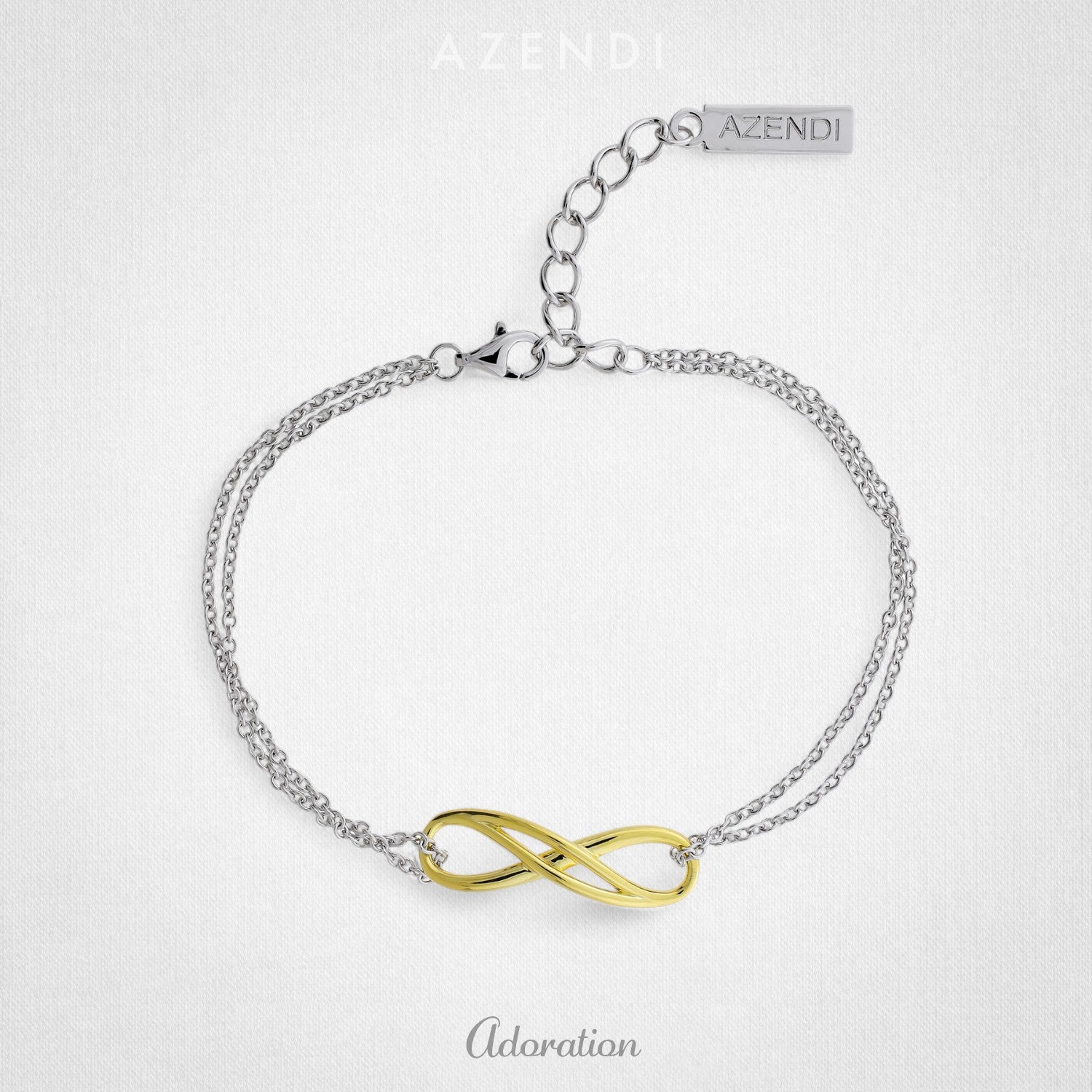 Silver Double Infinity Bracelet