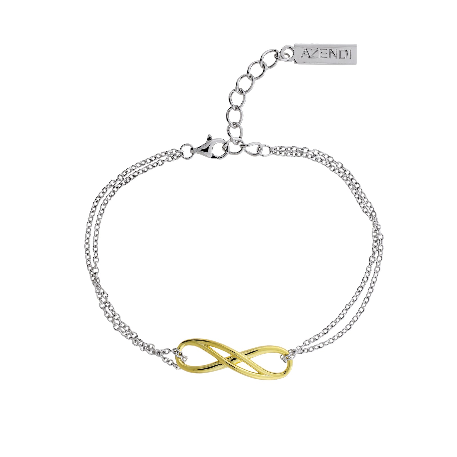 Silver Double Infinity Bracelet