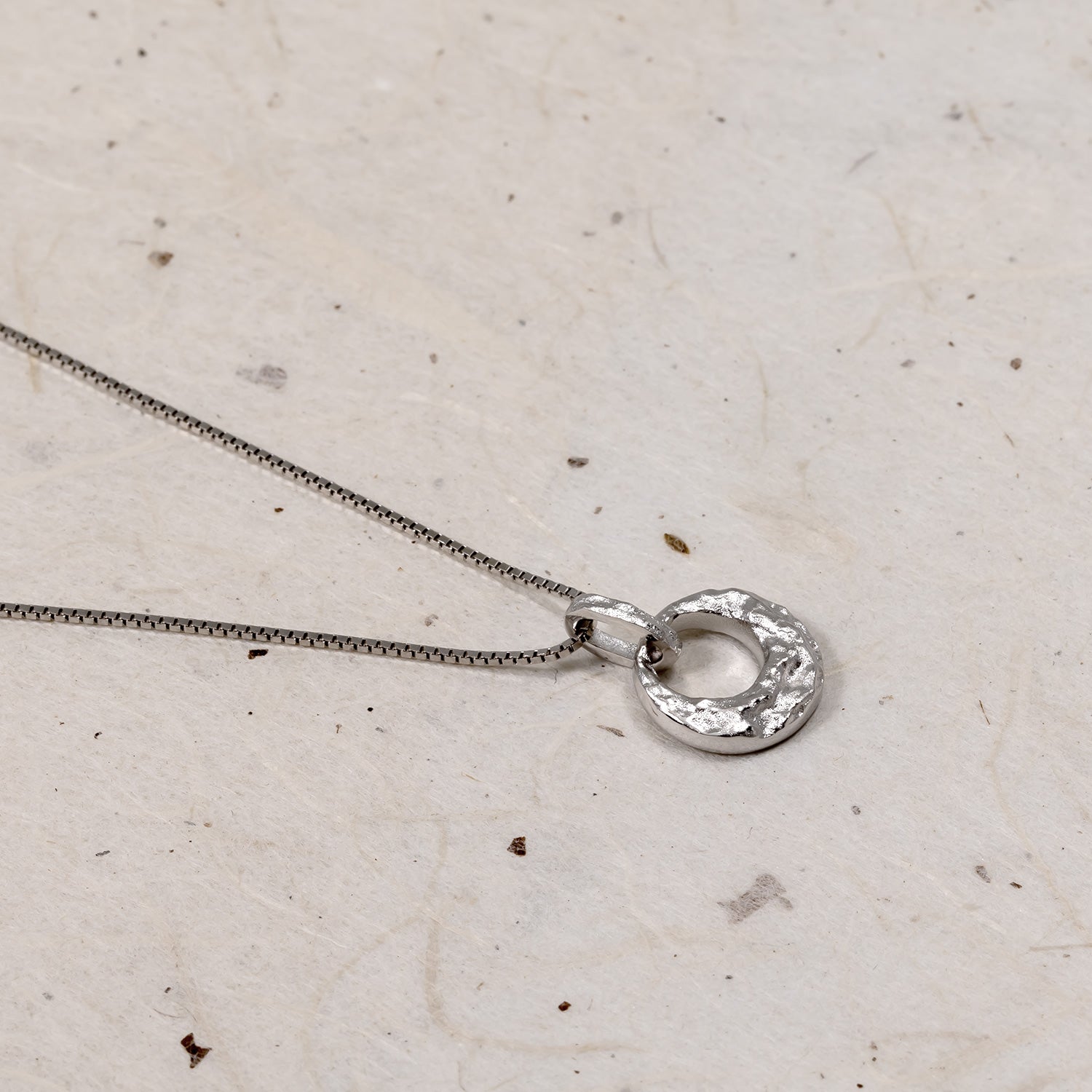 Malham Cove Textured Circle Pendant