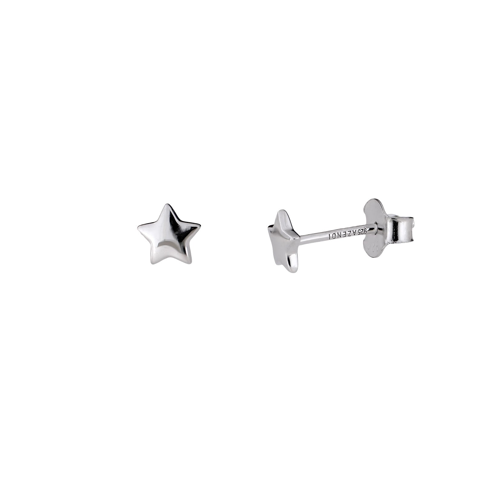 Polished Stars Stud Earrings