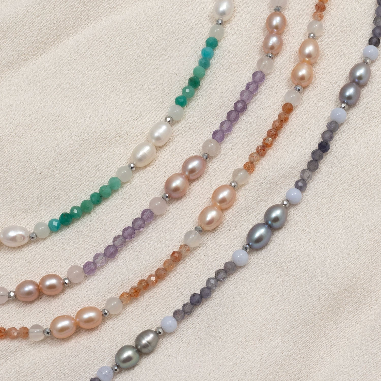 Amethyst and Freshwater Pearl Bracelet