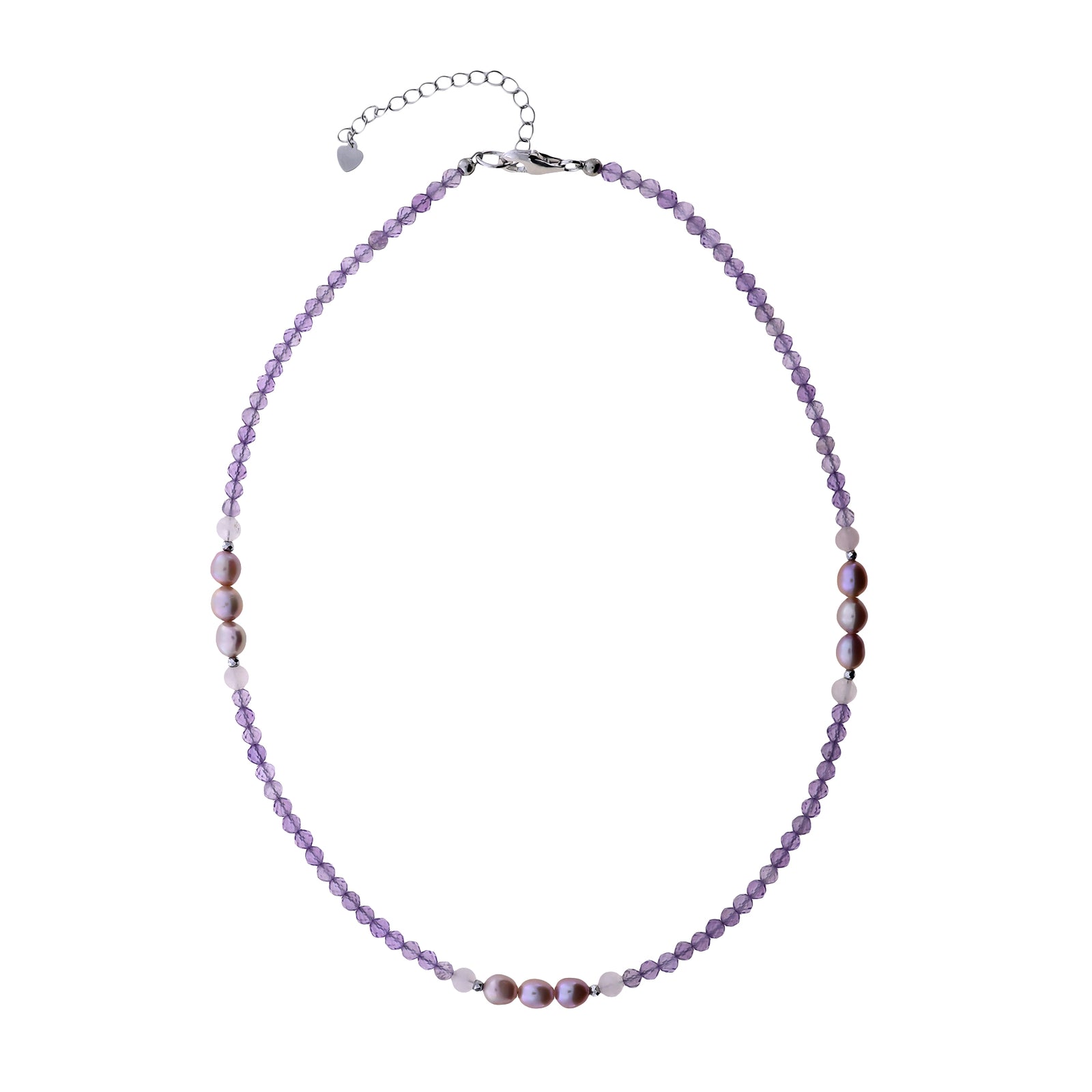 Amethyst and Freshwater Pearl Necklace