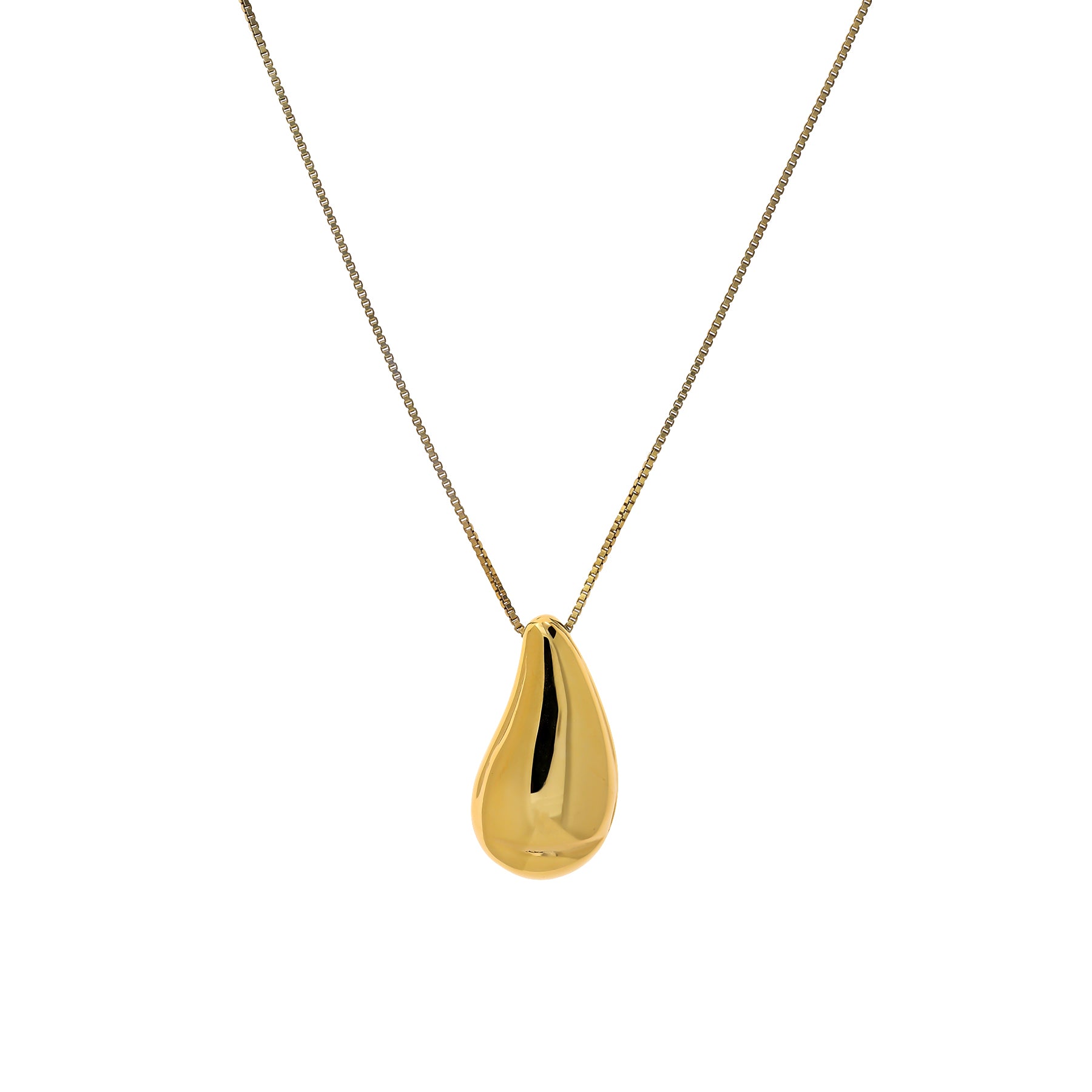 Large Polished Dunes Droplet Pendant