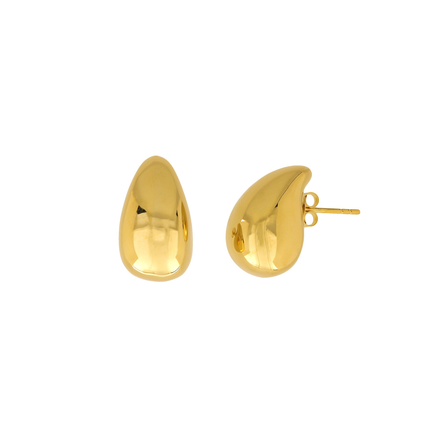 Large Polished Dunes Droplet Earrings