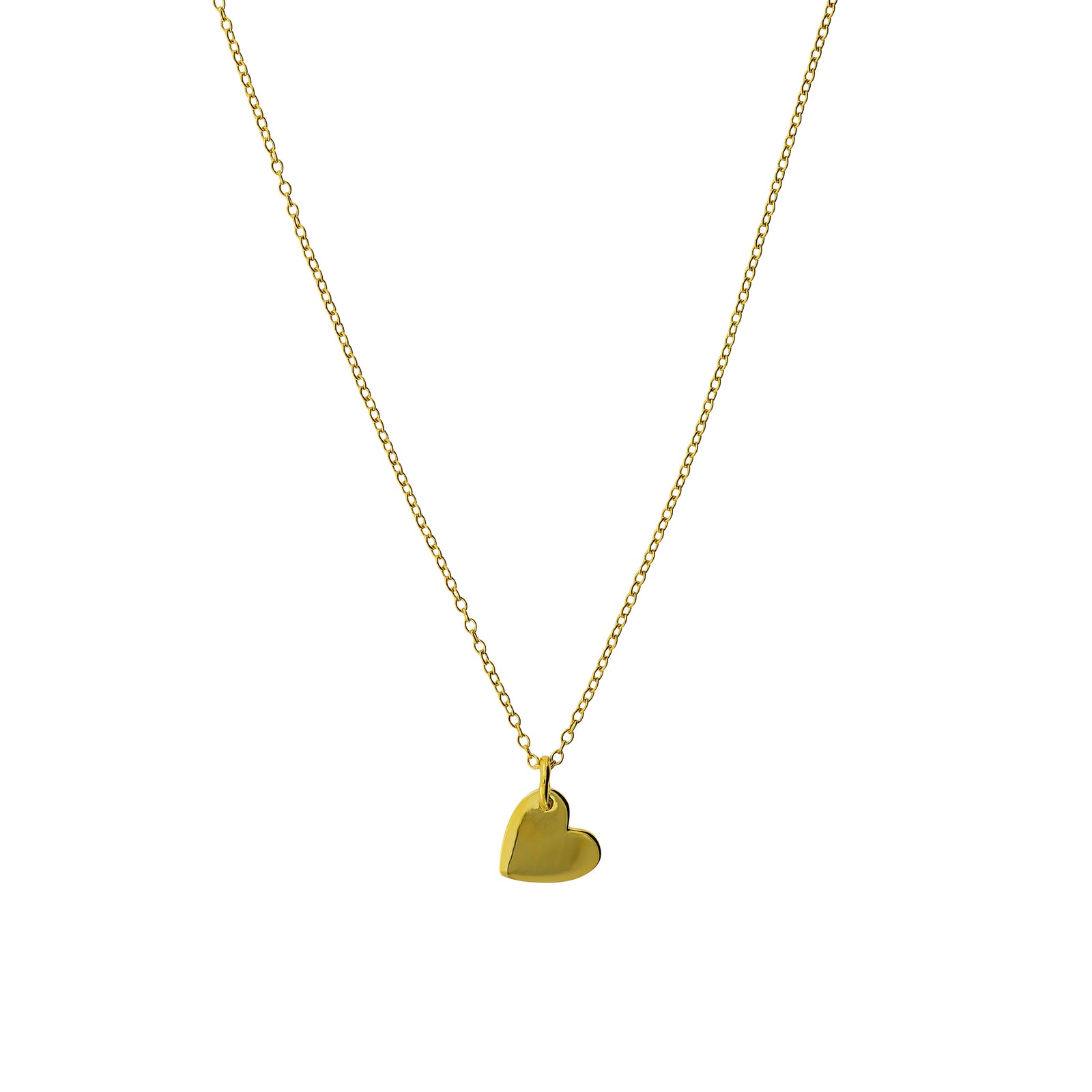 Gold Vermeil Heart Love Token Necklace