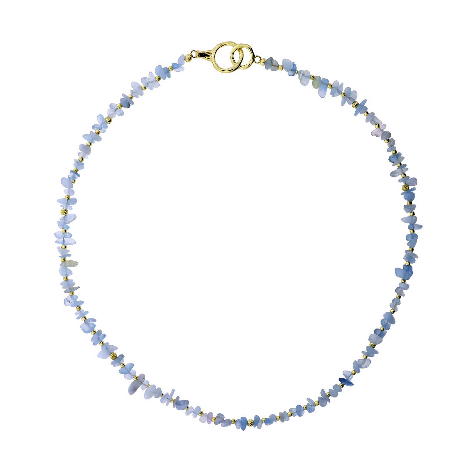 Gold Vermeil & Aquamarine Necklace