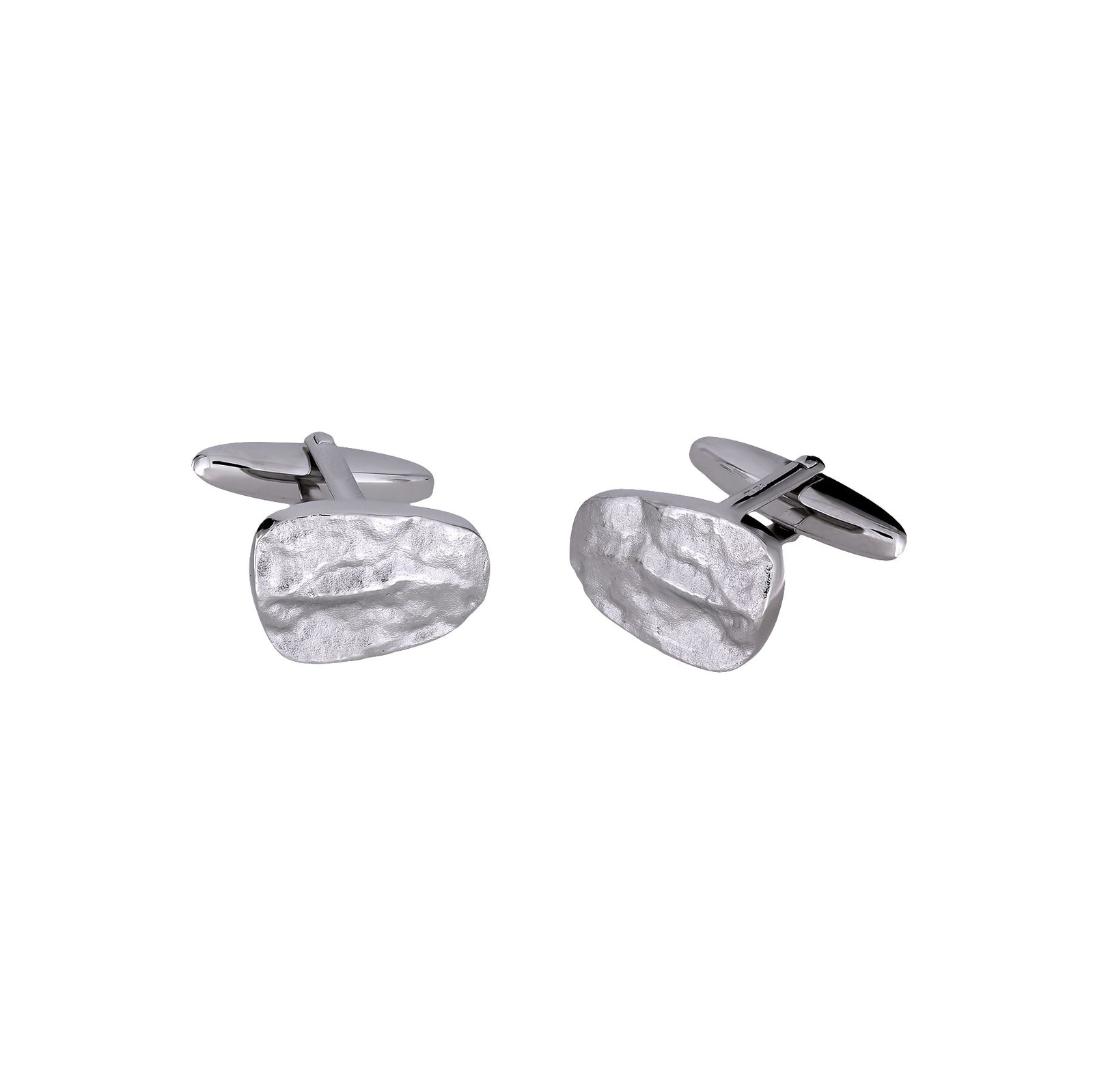 Sterling Silver Malham Cove Pebble Cufflinks