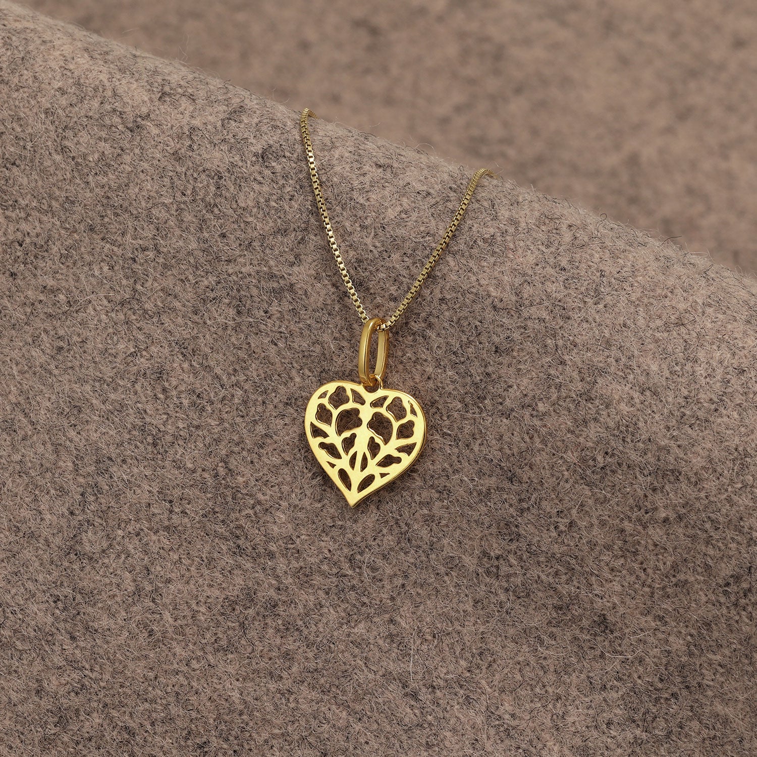 Gold Vermeil Miniature Heart of Yorkshire Pendant