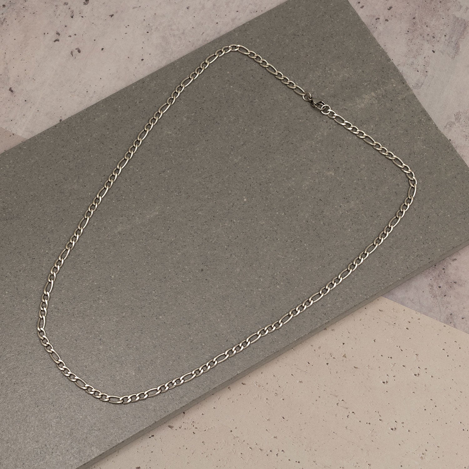 Men's Steel Slim Figaro Neck Chain