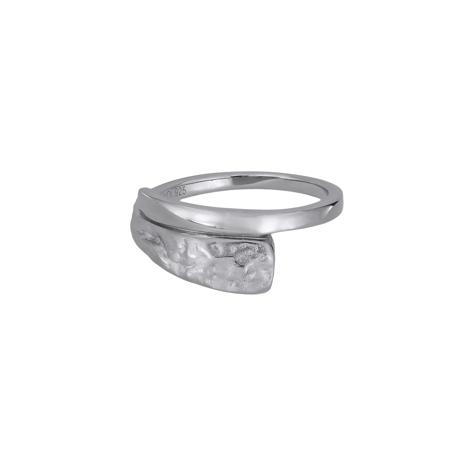Malham Cove Polished & Textured Ring