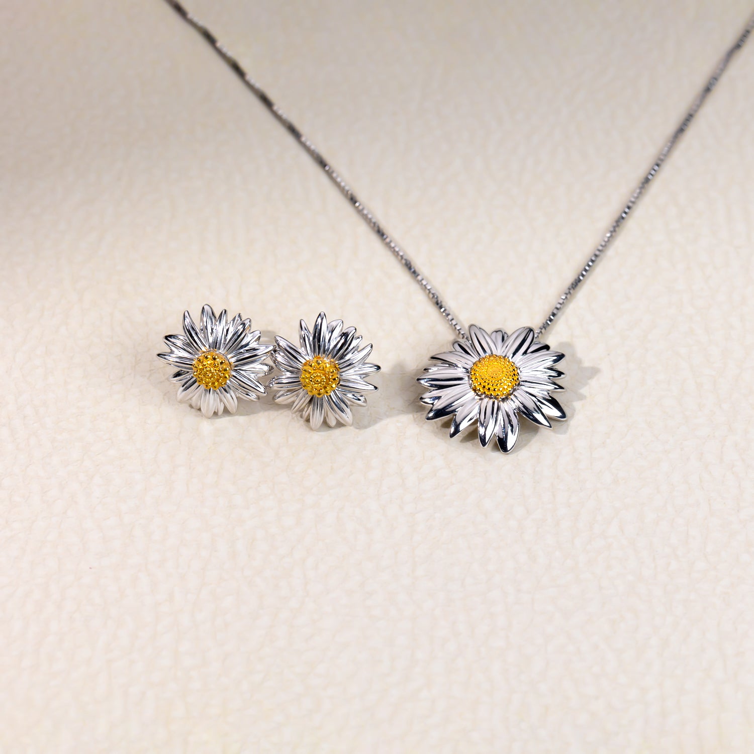 Marigold October Birthday Flower Earrings