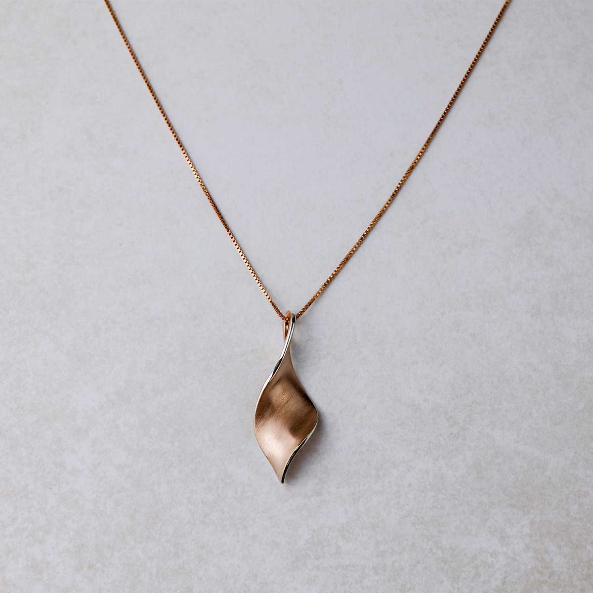 Rose Gold Vermeil Twist Pendant