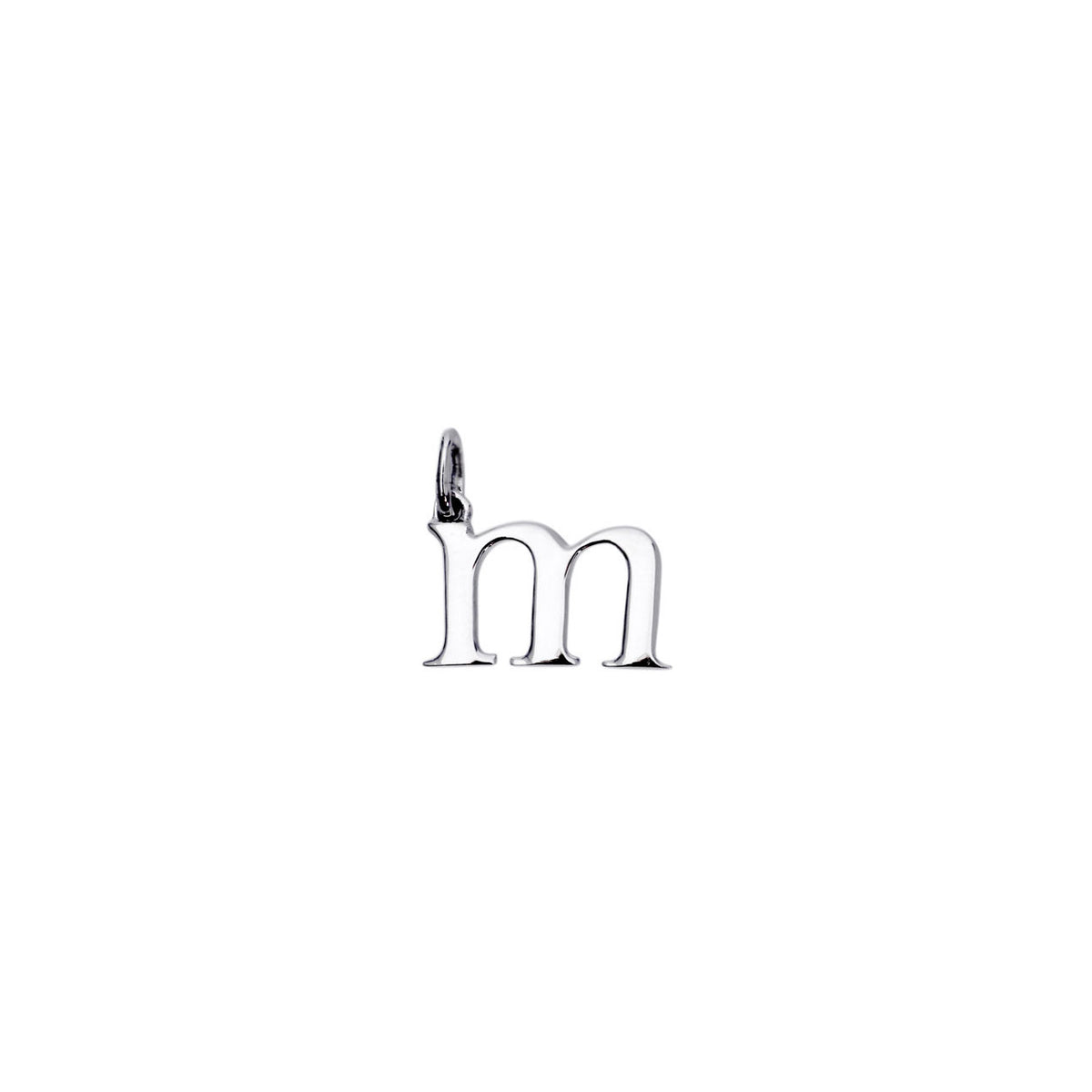 Letter M Silver Link Charm