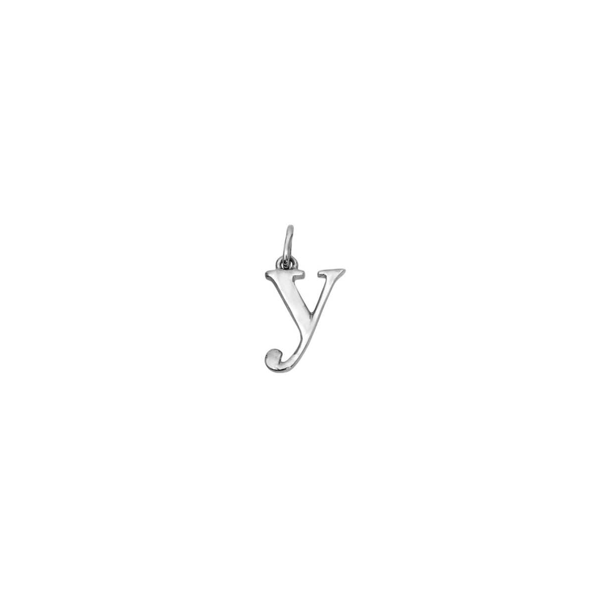 Letter Y Silver Link Charm
