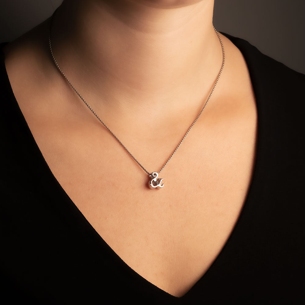 Ampersand Silver Pendant