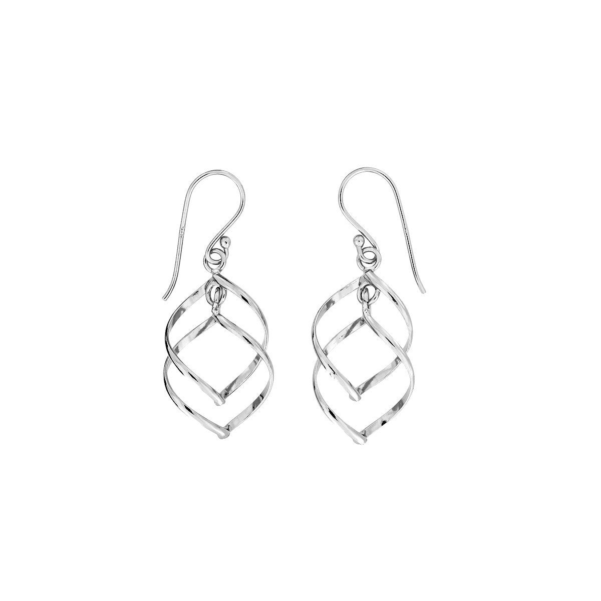 Spiral Waves Drop Earrings