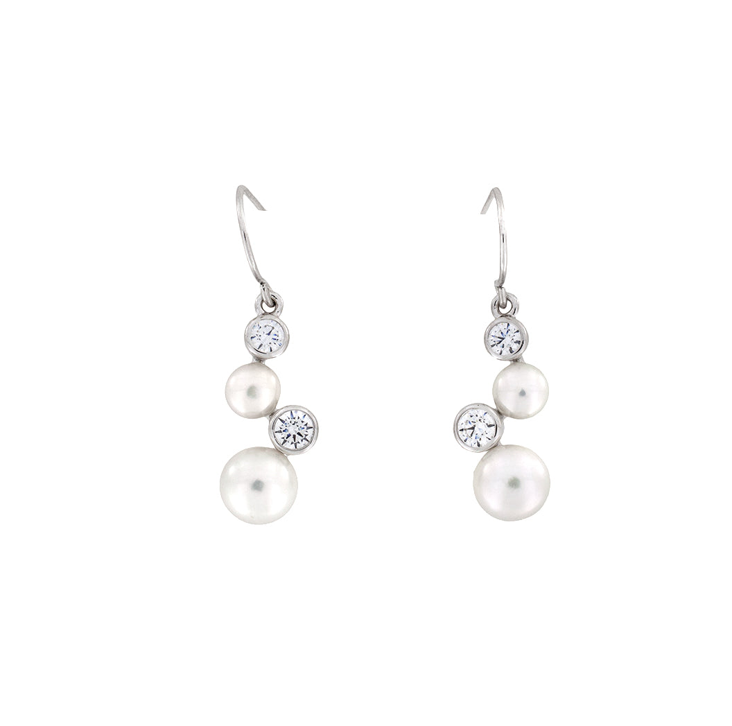 Pearl Cascade Drop Earrings